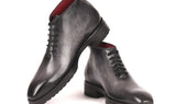 Paul Parkman Men's Ankle Boots in Gray Burnished