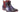 Paul Parkman Men's Leather Chelsea Boots in Navy & Purple