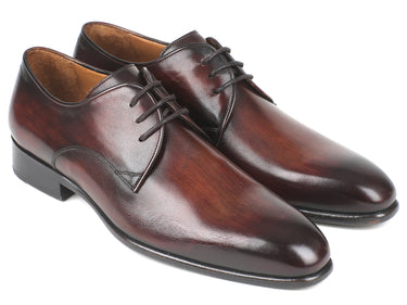 Paul Parkman Men's Leather Derby Shoes in Antique Brown