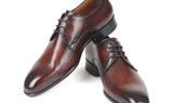 Paul Parkman Men's Leather Derby Shoes in Antique Brown