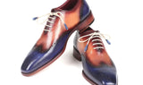 Paul Parkman Men's Wingtip Oxfords in Blue & Camel