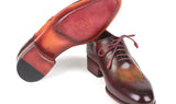Paul Parkman Men's Opanka Construction Oxfords in Green & Bordeaux