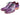 Paul Parkman Men's Opanka Construction Hand-Painted Oxfords in Purple