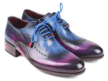 Paul Parkman Men's Opanka Construction Oxfords in Blue & Purple