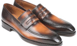 Paul Parkman Men's Goodyear Welted Loafers in Brown Burnished