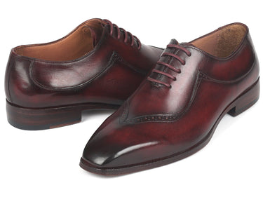 Paul Parkman Men's Hand-Painted Oxfords in Dark Bordeaux