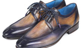 Paul Parkman Men's Ghillie Lacing Dress Shoes in Camel & Purple