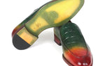 Paul Parkman Men's Croco-Embossed Calfskin Loafers in Multicolor