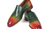 Paul Parkman Men's Croco-Embossed Calfskin Loafers in Multicolor