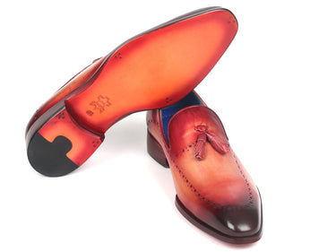 Paul Parkman Men's Tassel Loafer in Burgundy
