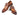 Paul Parkman Men's Ghillie Lacing Wingtip Brogues in Brown and Camel