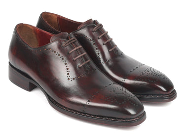 Paul Parkman Men's Goodyear Welted Oxfords in Dark Bordeaux