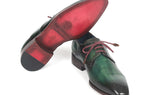 Paul Parkman Men's Medallion Toe Derby Shoes in Green