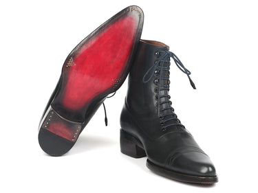 Paul Parkman Men's Goodyear Welted Leather Boots in Black