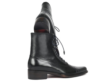 Paul Parkman Men's Goodyear Welted Leather Boots in Black