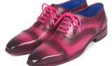 Paul Parkman Men's Captoe Oxfords in Fuxia