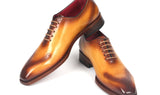 Paul Parkman Men's Goodyear Welted Punched Oxfords in Camel