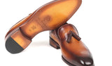 Paul Parkman Men's Tassel Loafers in Brown