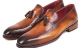 Paul Parkman Men's Tassel Loafers in Brown