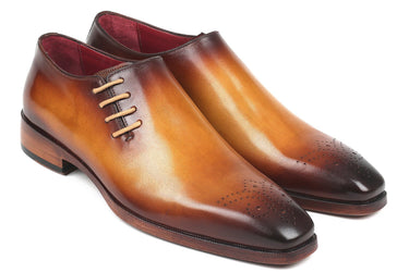 Paul Parkman Side Lace Oxfords in Brown & Camel