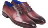 Paul Parkman Hand-Painted Classic Brogues in Burgundy
