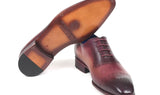 Paul Parkman Hand-Painted Classic Brogues in Burgundy
