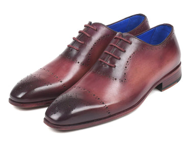 Paul Parkman Hand-Painted Classic Brogues in Burgundy