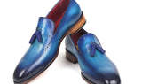 Paul Parkman Men's Tassel Loafers in Blue