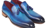 Paul Parkman Men's Tassel Loafers in Blue