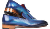 Paul Parkman Men's Tassel Loafers in Blue