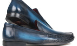 Paul Parkman Hand-Sewn Moccasins in Blue