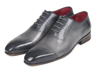 Paul Parkman Hand-Painted Classic Brogues in Grey