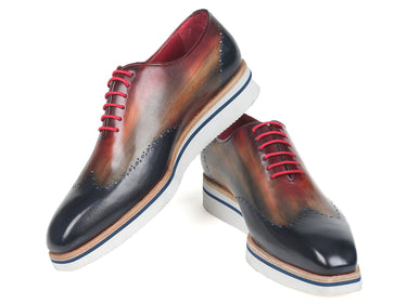 Paul Parkman Men's Smart Casual Wingtip Oxfords in Multiple Colors