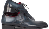 Paul Parkman Men's Medallion Toe Derby Shoes in Navy & Blue