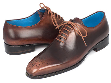 Paul Parkman Men's Wholecut Oxfords in Camel & Brown