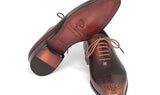 Paul Parkman Men's Wholecut Oxfords in Camel & Brown