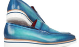Paul Parkman Men's Smart Casual Loafers in Blue