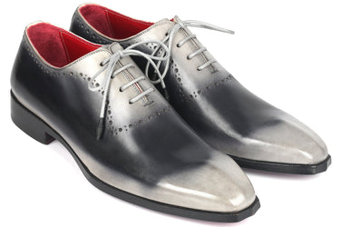 Paul Parkman Men's Hand-Painted Oxfords in Gray
