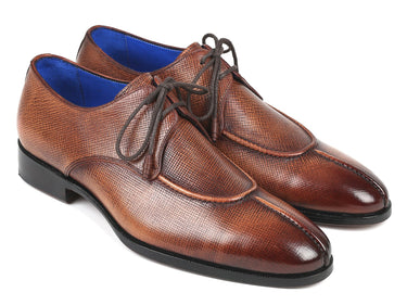 Paul Parkman Men's Split Toe Derby Shoes in Brown