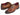 Paul Parkman Men's Medallion Toe Oxfords in Brown & Camel