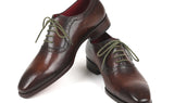 Paul Parkman Men's Medallion Toe Oxfords in Brown