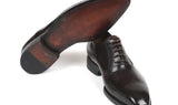 Paul Parkman Men's Plain Toe Oxfords in Brown