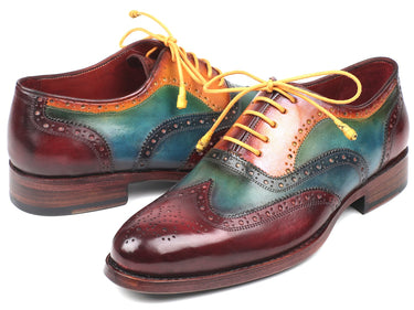 Paul Parkman Men's Goodyear Welted Wingtip Oxfords in Multiple Colors
