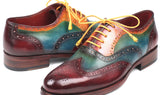 Paul Parkman Men's Goodyear Welted Wingtip Oxfords in Multiple Colors