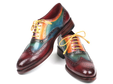 Paul Parkman Men's Goodyear Welted Wingtip Oxfords in Multiple Colors