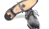 Paul Parkman Men's Medallion Toe Derby Shoes in Gray
