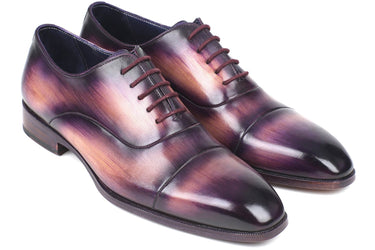 Paul Parkman Men's Cap-Toe Oxfords in Purple