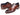 Paul Parkman Men's Hand-Painted Goodyear Welted Wholecut Oxfords in Brown