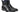 Paul Parkman Men's Side Zipper Leather Boots in Black