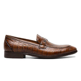 Stacy Adams Ferdinand Moc Toe Bit Slip On in Cognac
